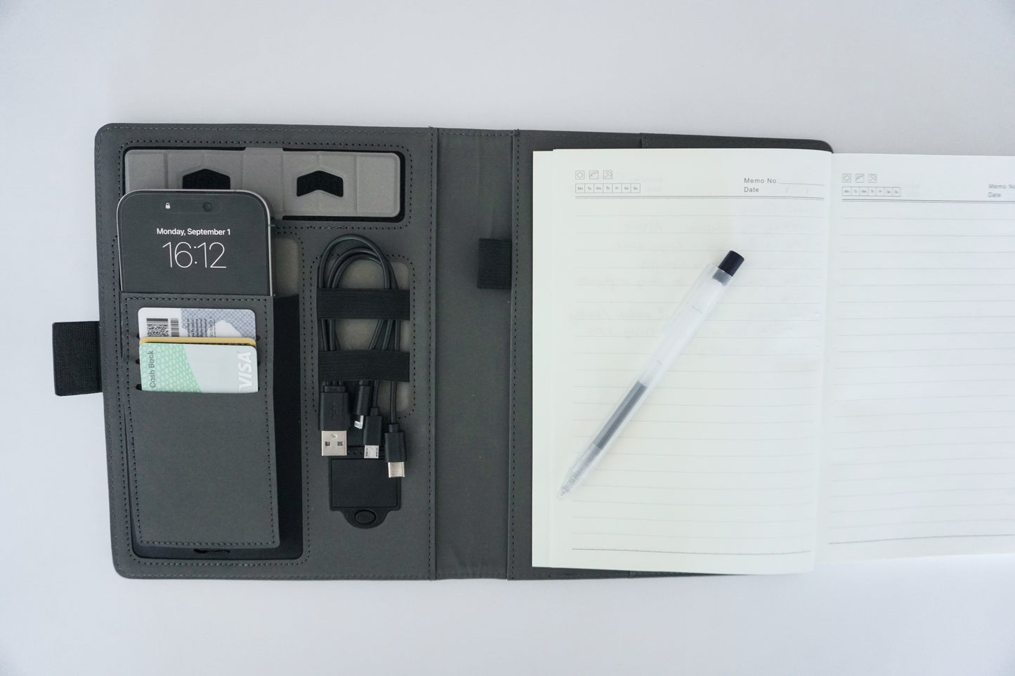 The SONAA Smart Notebook | Wireless Charging Work Organizer