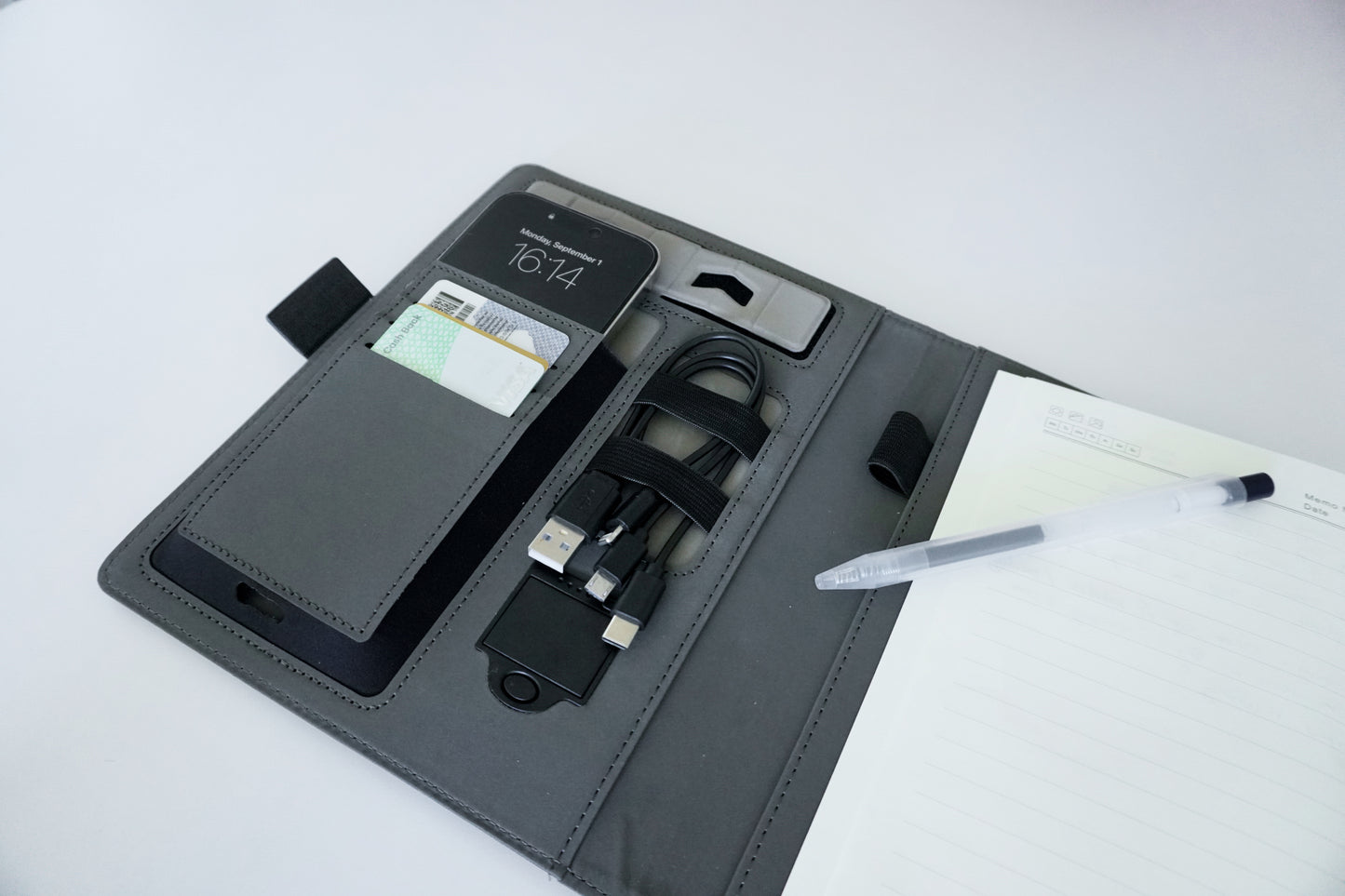 The SONAA Smart Notebook | Wireless Charging Work Organizer